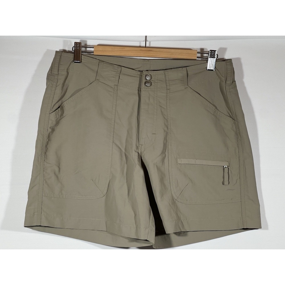 Bimini Bay Hiking Shorts Womens 10 Tan Outdoor Camping Utility Casual